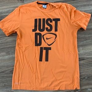 Orange Nike Just Do It Tee